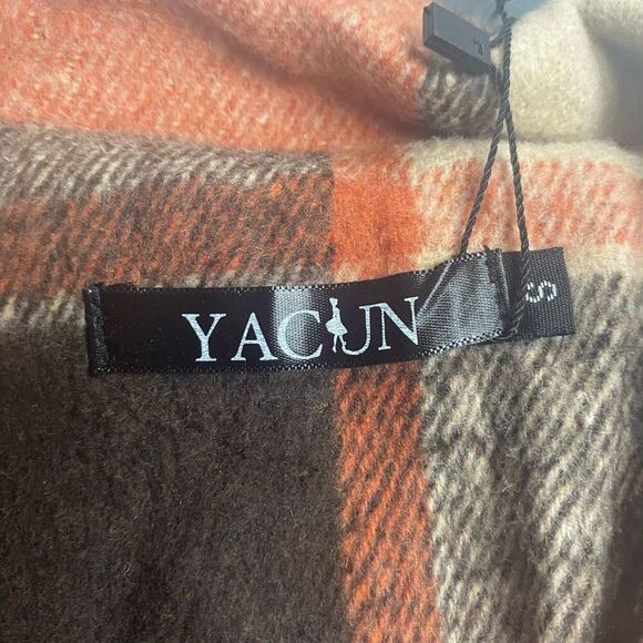 YACUN Women’s Sleeveless Buffalo Lined Plaid Vest Size Small Fall Winter Pockets - Picture 9 of 11